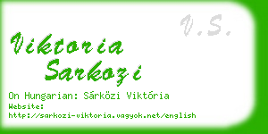 viktoria sarkozi business card